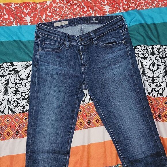 AG Adriano Goldschmied The Stevie Cuff Slim Straight Cuffed Jeans Bundle Size 25 - Picture 3 of 14